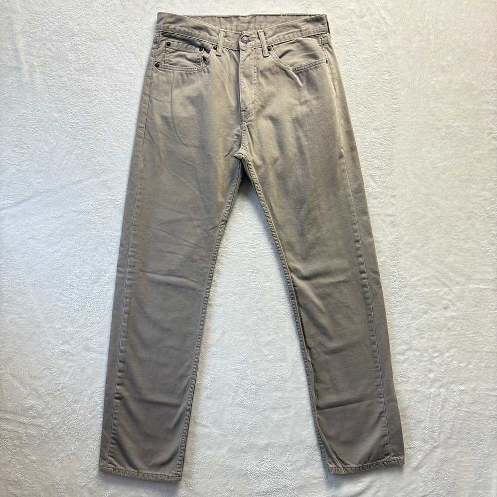 Levi's Jeans Men Sz‎ 32x34 Beige Straight Fit White Tab